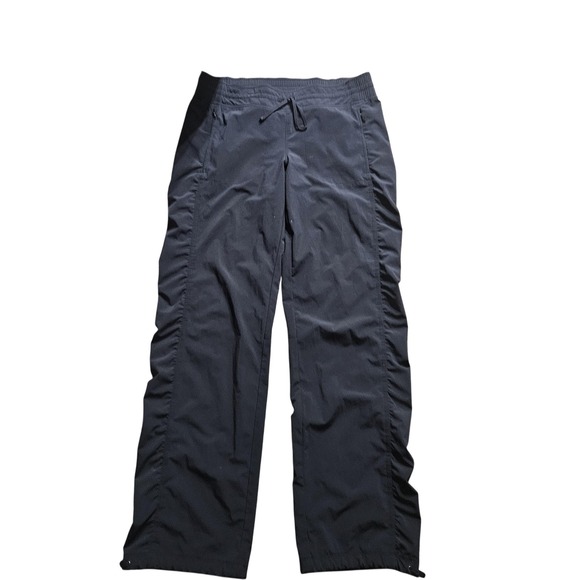 Athleta Pants - Athleta Pants Womens 10 Black Track Straight Leg Elastic Waist Zip Pockets